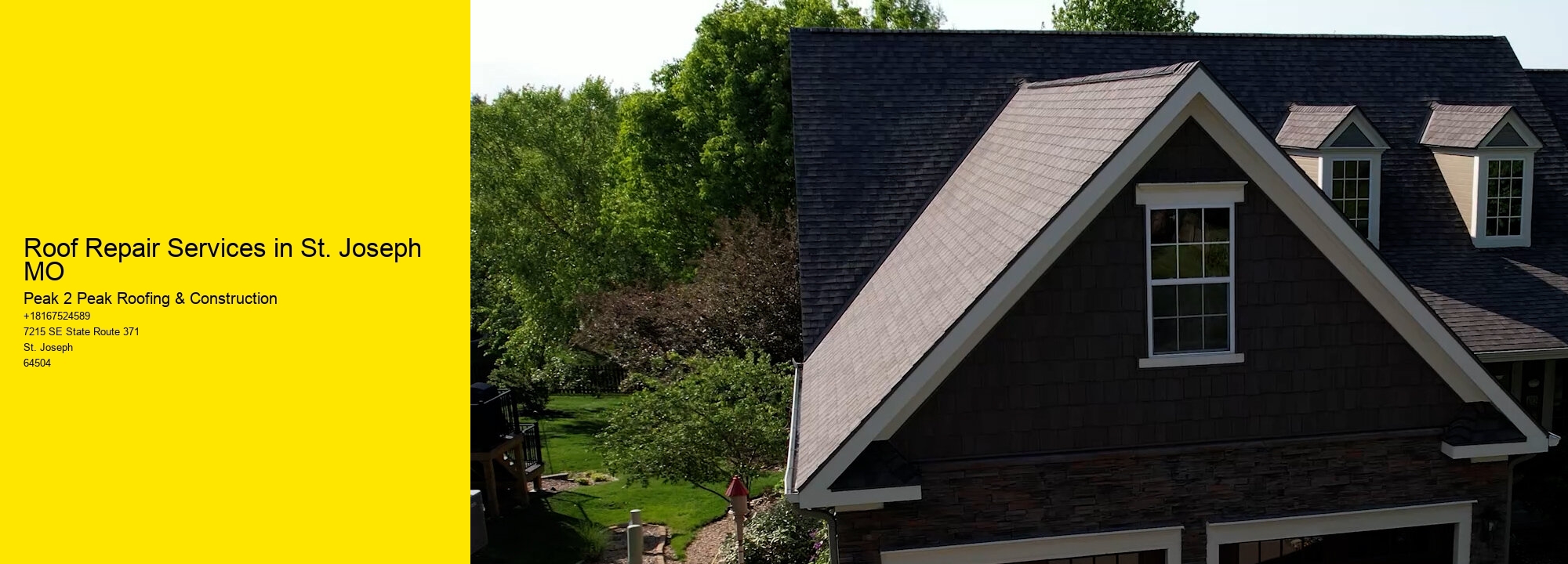 Roof Repair Services in St. Joseph MO